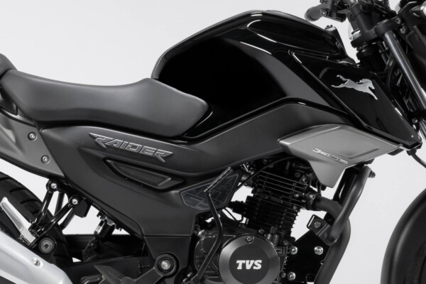 Moto 125cc Raider origen hindú TVS detalle del cuadro